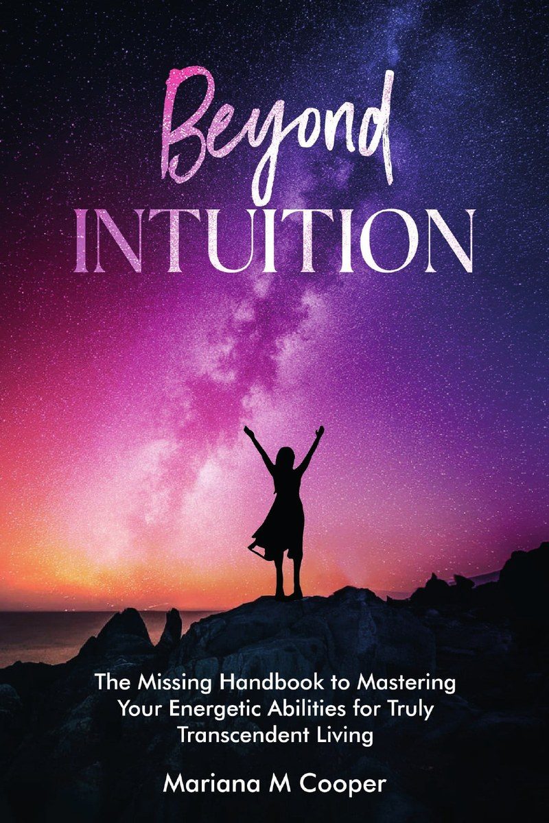 Beyond Intuition book cover — a figure with raised arms under a starry violet sky